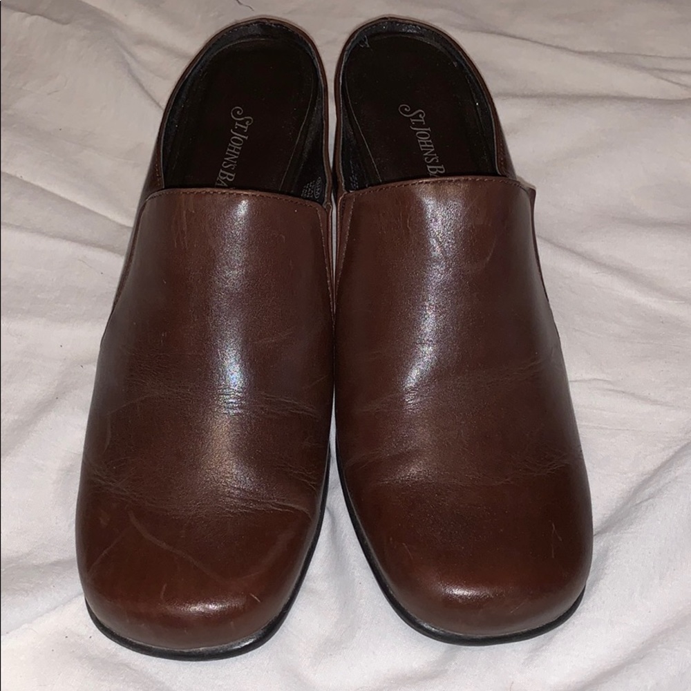 St. John’s Bay slip-on dress shoes.